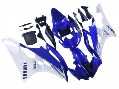 Erschwingliche Yamaha YZF 600 R6 Motorrad Verkleidung 2006-2007 - Weiss Blau Schwarz
