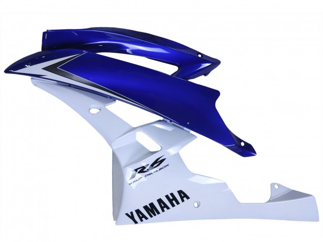 Erschwingliche Yamaha YZF 600 R6 Motorrad Verkleidung 2006-2007 - Weiss Blau Schwarz