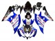 Erschwingliche Yamaha YZF 600 R6 Motorrad Verkleidung 2006-2007 - Weiss Blau Schwarz Fimer Volvo Yamalube Sterilgarda