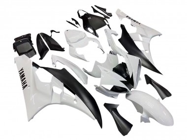Erschwingliche Yamaha YZF 600 R6 Motorrad Verkleidung 2006-2007 - Weiss Matt Schwarz
