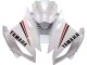 Erschwingliche Yamaha YZF 600 R6 Motorrad Verkleidung 2006-2007 - Weiss Rot Schwarz Motul