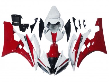 Erschwingliche Yamaha YZF 600 R6 Motorrad Verkleidung 2006-2007 - Weiss Rot