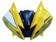 Erschwingliche Yamaha YZF 600 R6 Motorrad Verkleidung 2006-2007 - Gelb Weiss Glanzendes Schwarz Motul