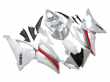 Erschwingliche Yamaha YZF 600 R6 Motorrad Verkleidung 2008-2016 - Weiss Rot