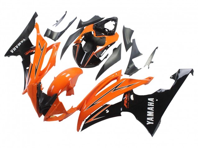 Erschwingliche Yamaha YZF 600 R6 Motorrad Verkleidung 2008-2016 - Orange Schwarz