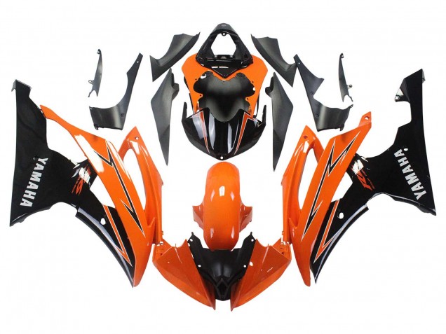 Erschwingliche Yamaha YZF 600 R6 Motorrad Verkleidung 2008-2016 - Orange Schwarz