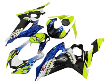 Erschwingliche Yamaha YZF 600 R6 Motorrad Verkleidung 2008-2016 - Grun Blau Schwarz Hai