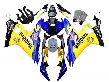 Erschwingliche Yamaha YZF 600 R6 Motorrad Verkleidung 2008-2016 - Gelb Blau Schwarz Bardahl