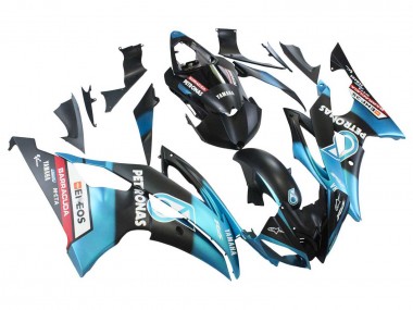 Erschwingliche Yamaha YZF 600 R6 Motorrad Verkleidung 2008-2016 - Hellblau Matt Schwarz Petronas ENEOS