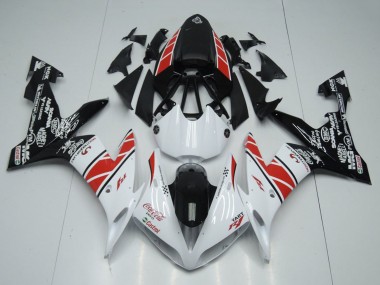 Erschwingliche Yamaha YZF R1 Motorrad Verkleidung 2004-2006 - Weiss Rot Schwarz Castrol