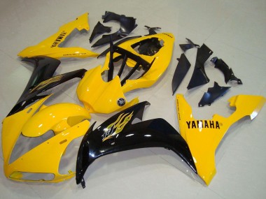 Erschwingliche Yamaha YZF R1 Motorrad Verkleidung 2004-2006 - Gelb Glanzendes Schwarz