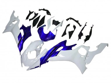 Erschwingliche Yamaha YZF 600 R6 Motorrad Verkleidung 2017-2023 - Weiss Blau