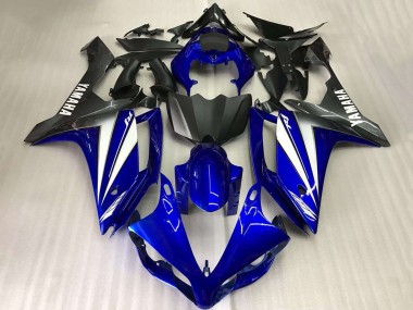Erschwingliche Yamaha YZF R1 Motorrad Verkleidung 2007-2008 - Blau Weiss Matt Schwarz