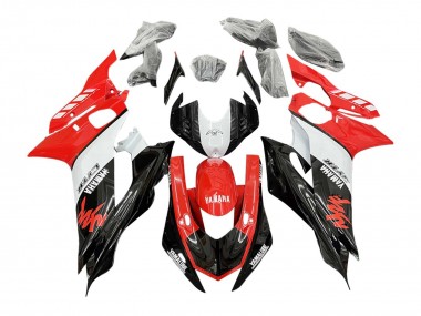Erschwingliche Yamaha YZF 600 R6 Motorrad Verkleidung 2017-2023 - Weiss Rot Schwarz GYTR Yamalube