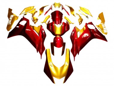 Erschwingliche Yamaha YZF 600 R6 Motorrad Verkleidung 2017-2023 - Gold Rot