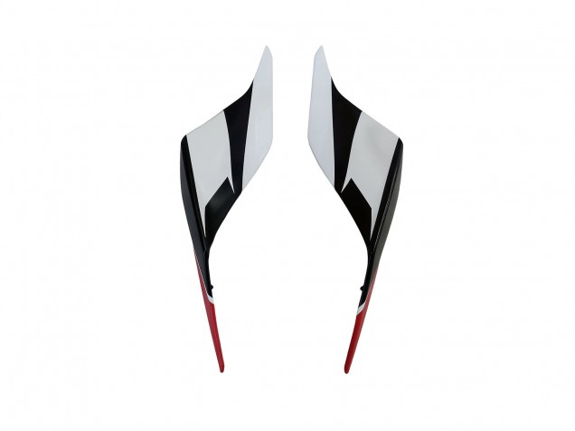 Erschwingliche Yamaha YZF 600 R6 Motorrad Verkleidung 2017-2023 - Weiss Rot Schwarz Semakin Didepan