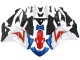 Erschwingliche Honda CBR250RR Motorrad Verkleidung 2011-2015 - Weiss Rot Hellblau