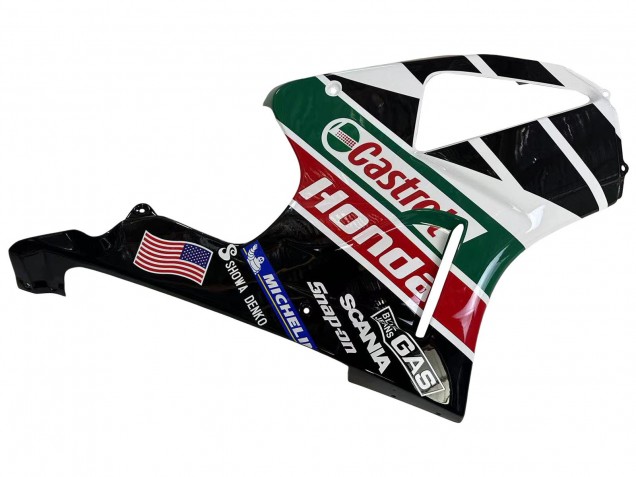 Erschwingliche Honda VTR1000 Motorrad Verkleidung 2000-2006 - Weiss Rot Grun Glanzendes Schwarz Castrol