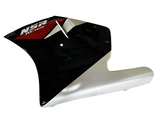 Erschwingliche Honda NSR250R Motorrad Verkleidung 1988-1989 - Silber Rot Glanzendes Schwarz