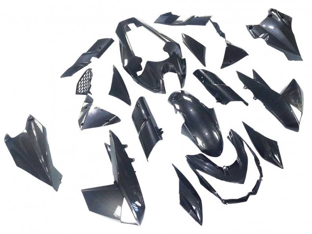 Erschwingliche Kawasaki Z1000 Motorrad Verkleidung 2010-2013 - Schwarze Carbonfaser