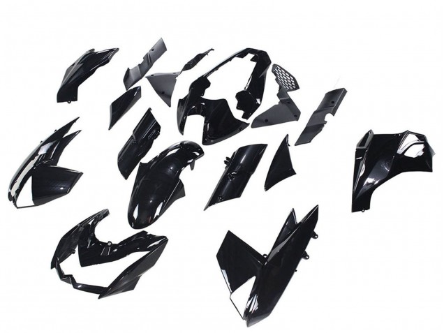 Erschwingliche Kawasaki Z1000 Motorrad Verkleidung 2010-2013 - Glanzendes Schwarz
