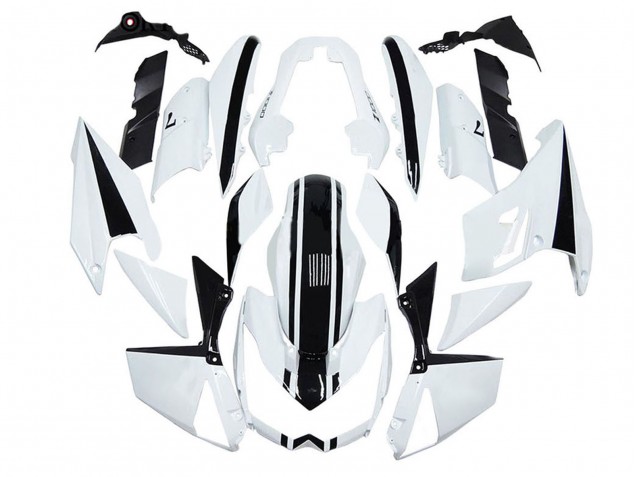 Erschwingliche Kawasaki Z1000 Motorrad Verkleidung 2010-2013 - Weiss Schwarz