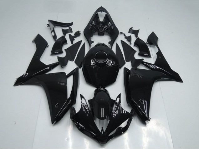 Erschwingliche Yamaha YZF R1 Motorrad Verkleidung 2007-2008 - Glanzendes Schwarz