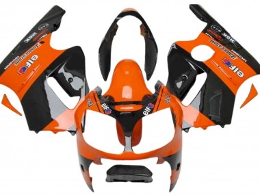 Erschwingliche Kawasaki ZX12R Motorrad Verkleidung 2000-2001 - Orange Schwarz Elf Michelin