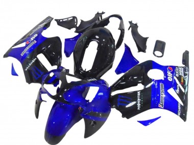 Erschwingliche Kawasaki ZX12R Motorrad Verkleidung 2000-2001 - Glanzendes Schwarz Blau Monster
