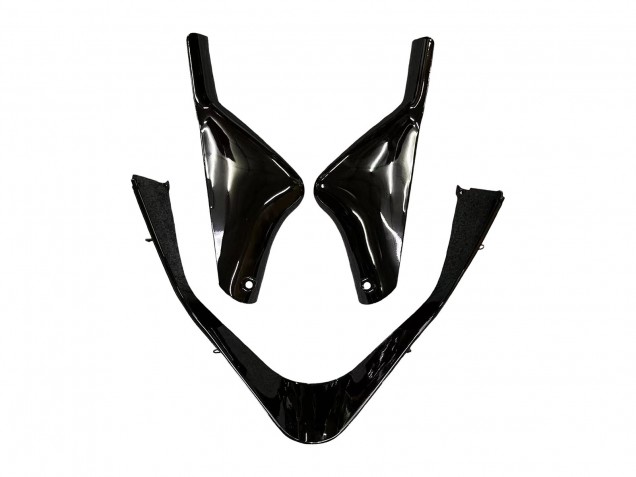 Erschwingliche Kawasaki ZX9R Motorrad Verkleidung 2000-2001 - Glanzendes Schwarz Blau Flamme Weiss