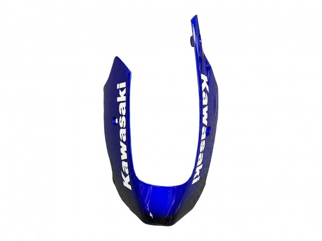 Erschwingliche Kawasaki ZX9R Motorrad Verkleidung 2000-2001 - Glanzendes Schwarz Blau Flamme Weiss