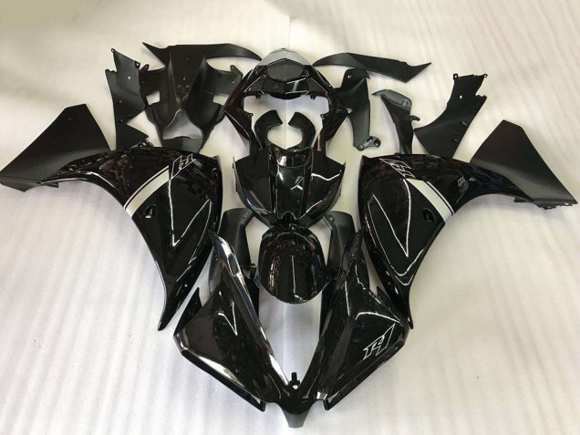 Erschwingliche Yamaha YZF R1 Motorrad Verkleidung 2009-2011 - Glanzendes Schwarz