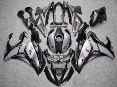 Erschwingliche Yamaha YZF R3 Motorrad Verkleidung 2015-2018 - Nardo Grau Rot Schwarz