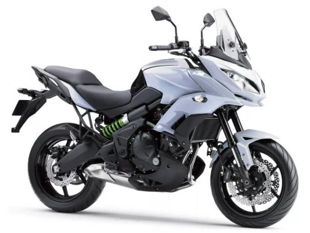 Erschwingliche Kawasaki Versys 650 Motorrad Verkleidung 2015-2021 - Weiss Matt Schwarz