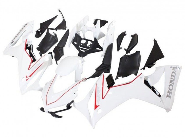 Erschwingliche Honda CBR650R Motorrad Verkleidung 2019-2020 - Weiss Rot Schwarz