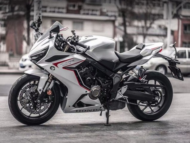 Erschwingliche Honda CBR650R Motorrad Verkleidung 2019-2020 - Weiss Rot Schwarz