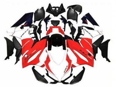 Erschwingliche Honda CBR650R Motorrad Verkleidung 2019-2020 - Rot Weiss Matt Schwarz Blau