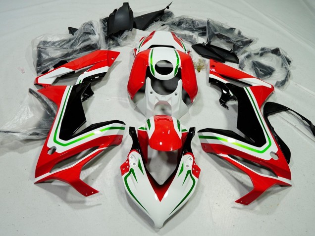 Erschwingliche Honda CBR650R Motorrad Verkleidung 2021-2023 - Weiss Rot Grun Schwarz