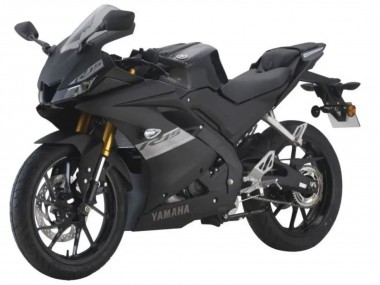 Erschwingliche Yamaha YZF R15 Motorrad Verkleidung 2018-2024 - Matt Schwarz Silber