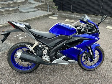 Erschwingliche Yamaha YZF R15 Motorrad Verkleidung 2018-2024 - Blau Silber