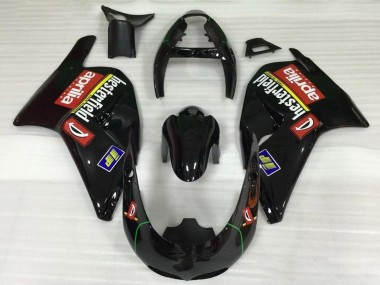Erschwingliche Aprilia RS250 Motorrad Verkleidung 1995-1997 - Glanzendes Schwarz Rot