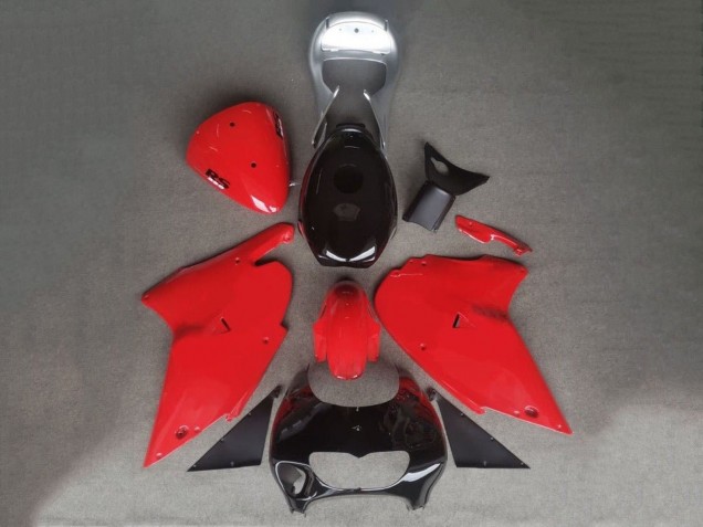 Erschwingliche Aprilia RS250 Motorrad Verkleidung 1999-2004 - Rot Schwarz Silber