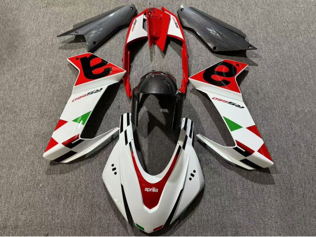 Erschwingliche Aprilia RS660 Motorrad Verkleidung 2020-2024 - Weiss Rot Schwarz Carbonfaser Grun