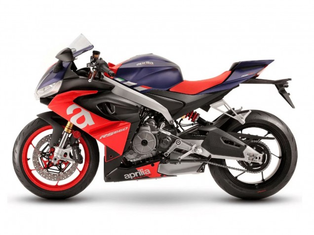 Erschwingliche Aprilia RS660 Motorrad Verkleidung 2020-2024 - Matt Blau Rot Silber
