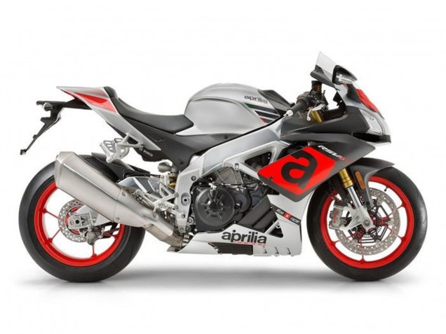 Erschwingliche Aprilia RSV4 1000 Motorrad Verkleidung 2009-2015 - Silber Rot Schwarz