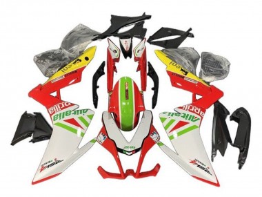 Erschwingliche Aprilia RSV4 1000 Motorrad Verkleidung 2009-2015 - Weiss Rot Grun Gelb