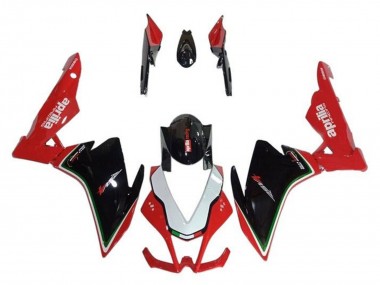 Erschwingliche Aprilia RSV4 1000 Motorrad Verkleidung 2009-2015 - Rot Schwarz Weiss Grun