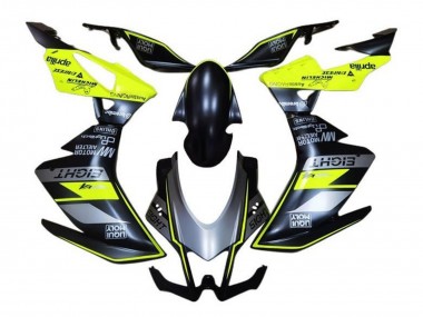 Erschwingliche Aprilia RSV4 1000 Motorrad Verkleidung 2016-2020 - Matt Schwarz Grau Gelb