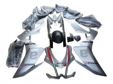 Erschwingliche Aprilia RSV4 1000 Motorrad Verkleidung 2016-2020 - Silber Grau Rot Schwarz