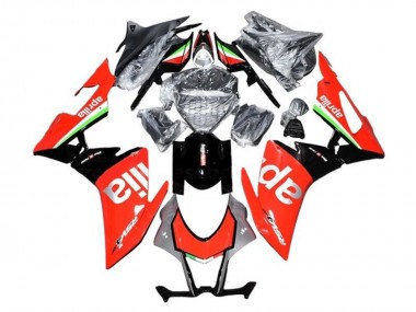 Erschwingliche Aprilia RSV4 1000 Motorrad Verkleidung 2016-2020 - Rot Silber Schwarz Grun Weiss